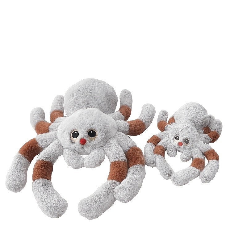 Spider Plush Toy Stuffed Animal - Mixed Color Polyester Fiber Soft Spider Plush, Sofa Pillow, Home Decor, Halloween Christmas Decoration, Birthday Gift for Women Girls Spider Lovers