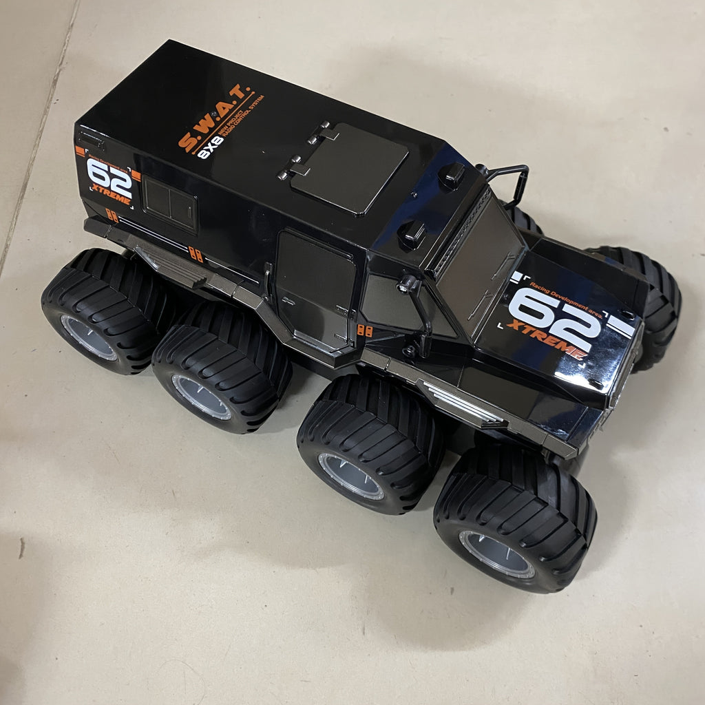 Amphibious RC Truck 8-Wheel Drive 4-Motor Armored Climbing Off-Road Vehicle, Oversized Remote Control Car for Kids Adults, Christmas Halloween Thanksgiving Gift