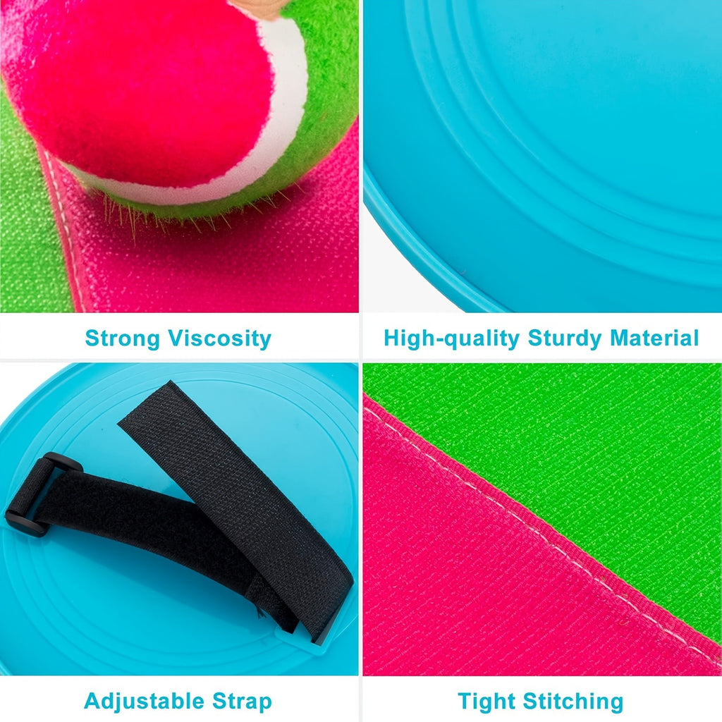 Sticky Ball Toy Outdoor Game for Beach Playground & Backyard, Mixed Color Throwing Catching Toy for Kids & Adults, Fun Gift for Halloween Easter Christmas New Year