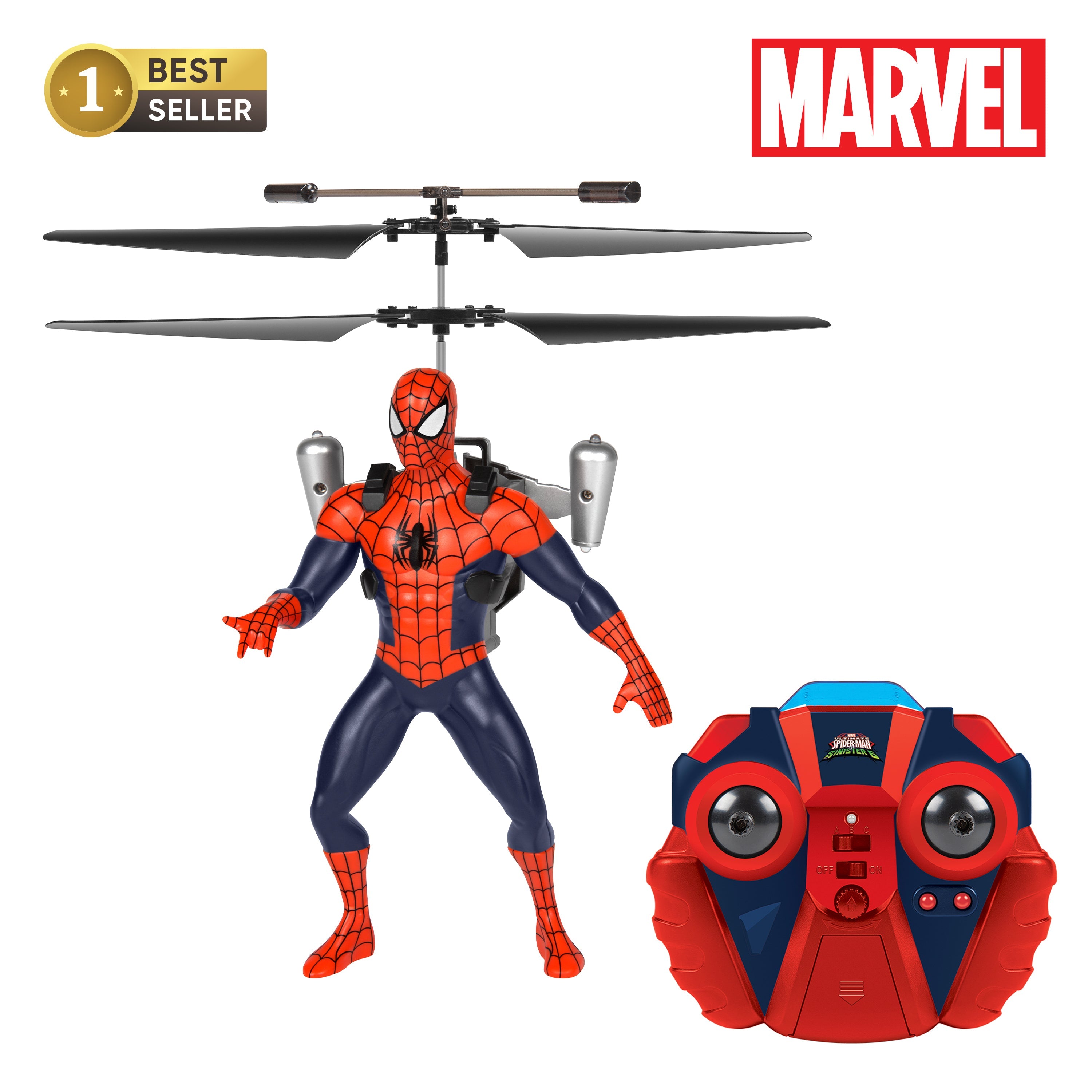 Spider-Man Marvel 2CH IR Remote Control Helicopter RC Flying Toy for Kids Boys Birthday Gift Indoor Outdoor