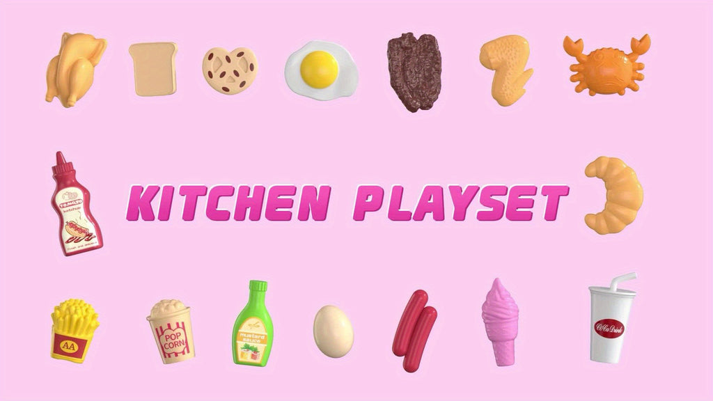 Kids Play Kitchen Playset Pretend Play Kitchen Set with Lights Sounds Toddler Cooking Toy Interactive Indoor Playset Birthday Christmas Gift Ages 3 and Up