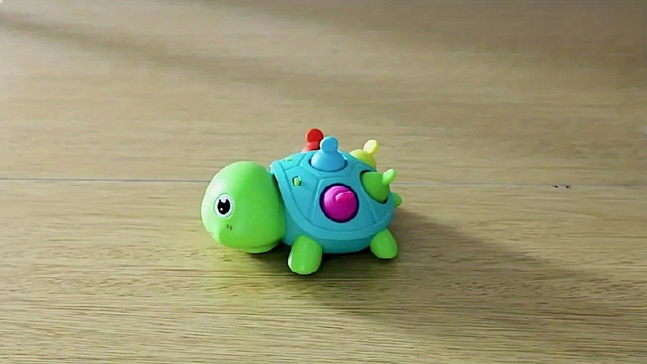 Musical Crawling Turtle Baby Toy – Dancing Crawling Toy with Music & Lights, Tummy Time Sensory Toy for Infant Boys Girls, Christmas Thanksgiving Halloween Birthday Gift