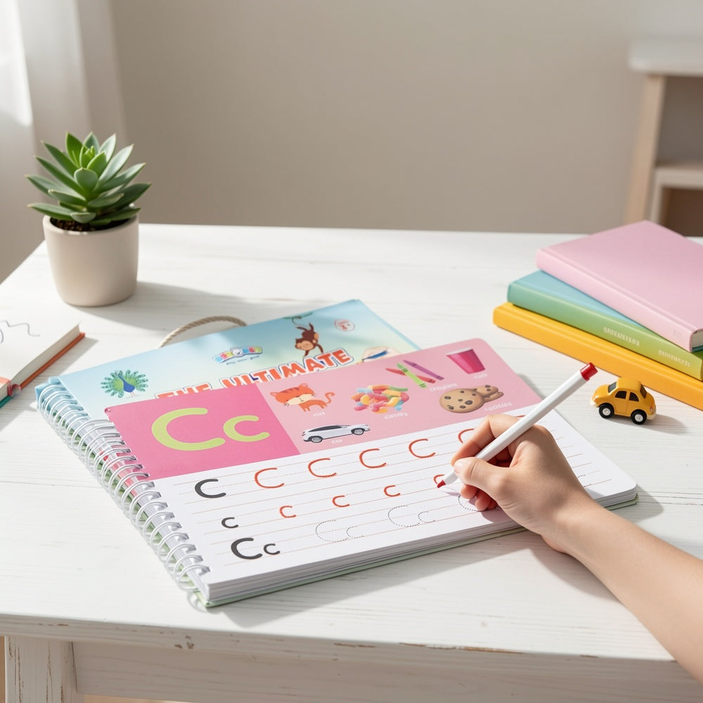 Preschool Learning Activities Busy Book 50 Pages – Tracing Workbook for Toddlers & Kindergarten Kids, Educational Toy Gift for Boys & Girls