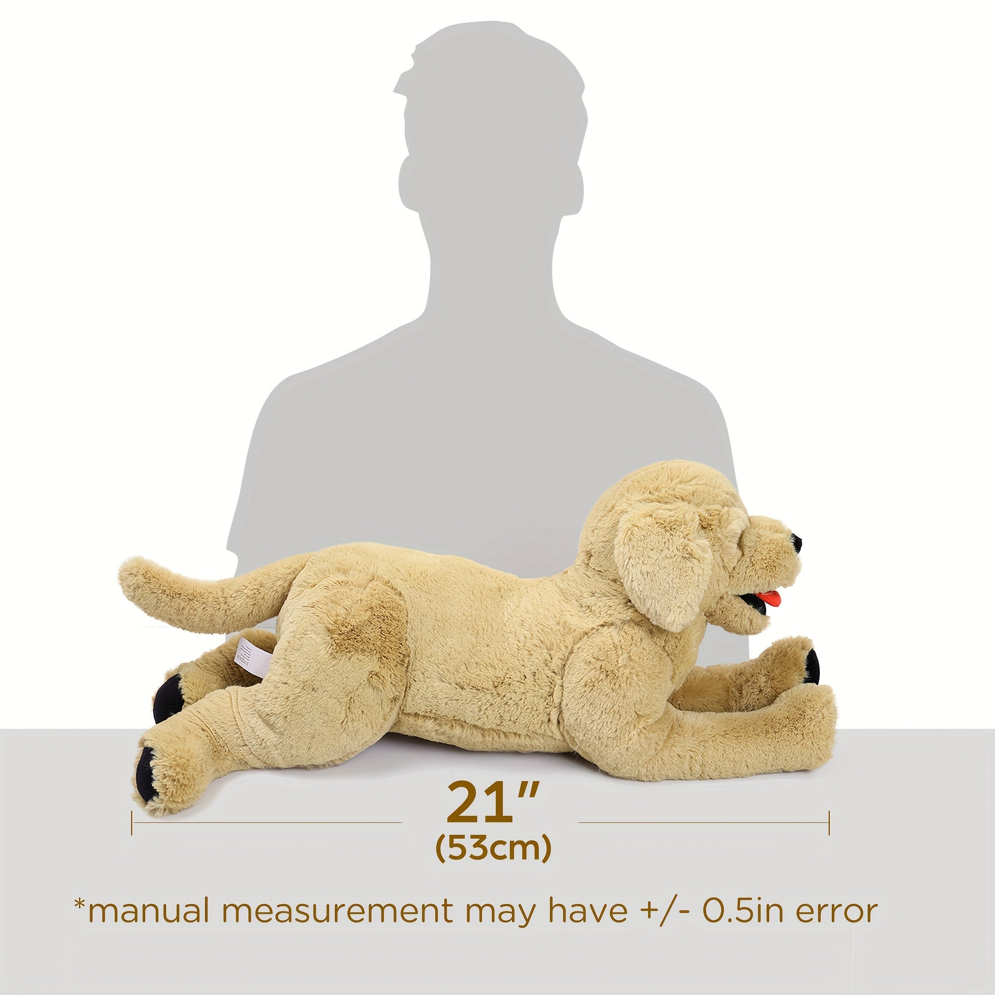 Golden Retriever Stuffed Animal 21 Inch – Super Soft Plush Puppy Dog Toy, Couch Throw Pillow, Birthday Christmas Gift for Kids Girls Boys Pet Lovers