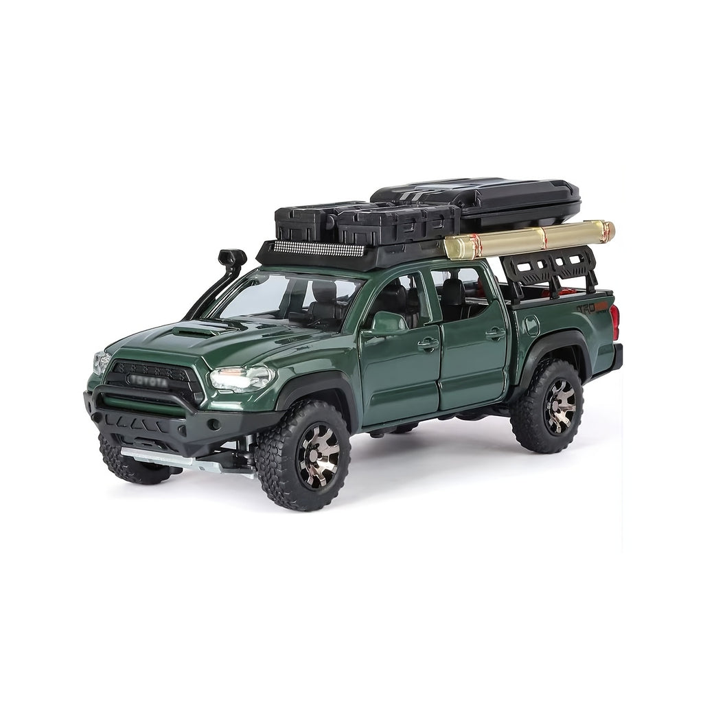 Die Cast Model Car 1:32 Scale Toyota Off-Road – Zinc Alloy Openable Doors Static Display Replica, Collectible Desktop Ornament Gift for Car Enthusiasts