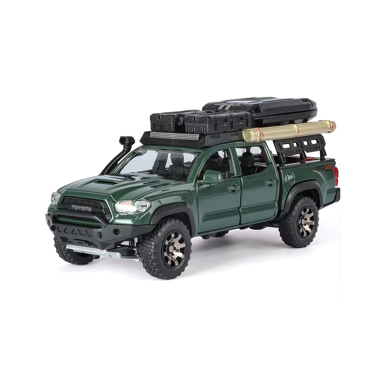 Die Cast Model Car 1:32 Scale Toyota Off-Road – Zinc Alloy Openable Doors Static Display Replica, Collectible Desktop Ornament Gift for Car Enthusiasts