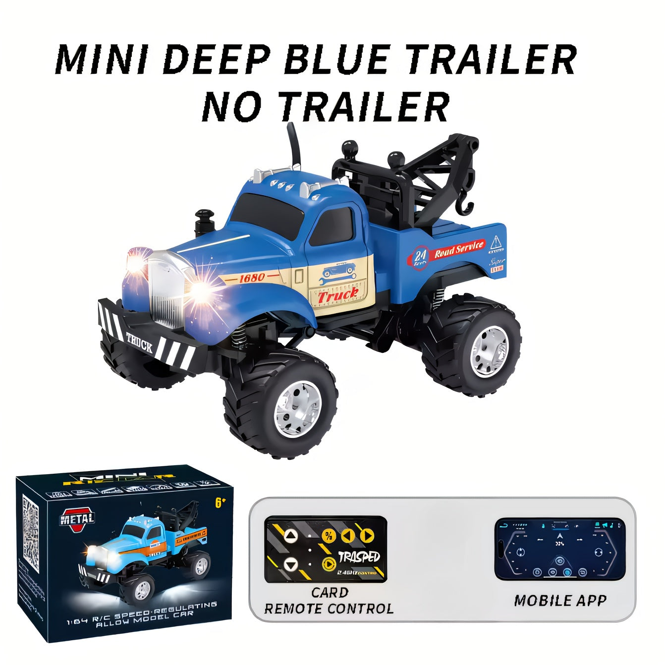 Mini RC Car 1:64 Scale 2.4GHz Alloy High-Speed Off-Road Remote Control Vehicle for Kids – Urban Road Rescue Truck, Christmas Birthday Gift for Boys Girls