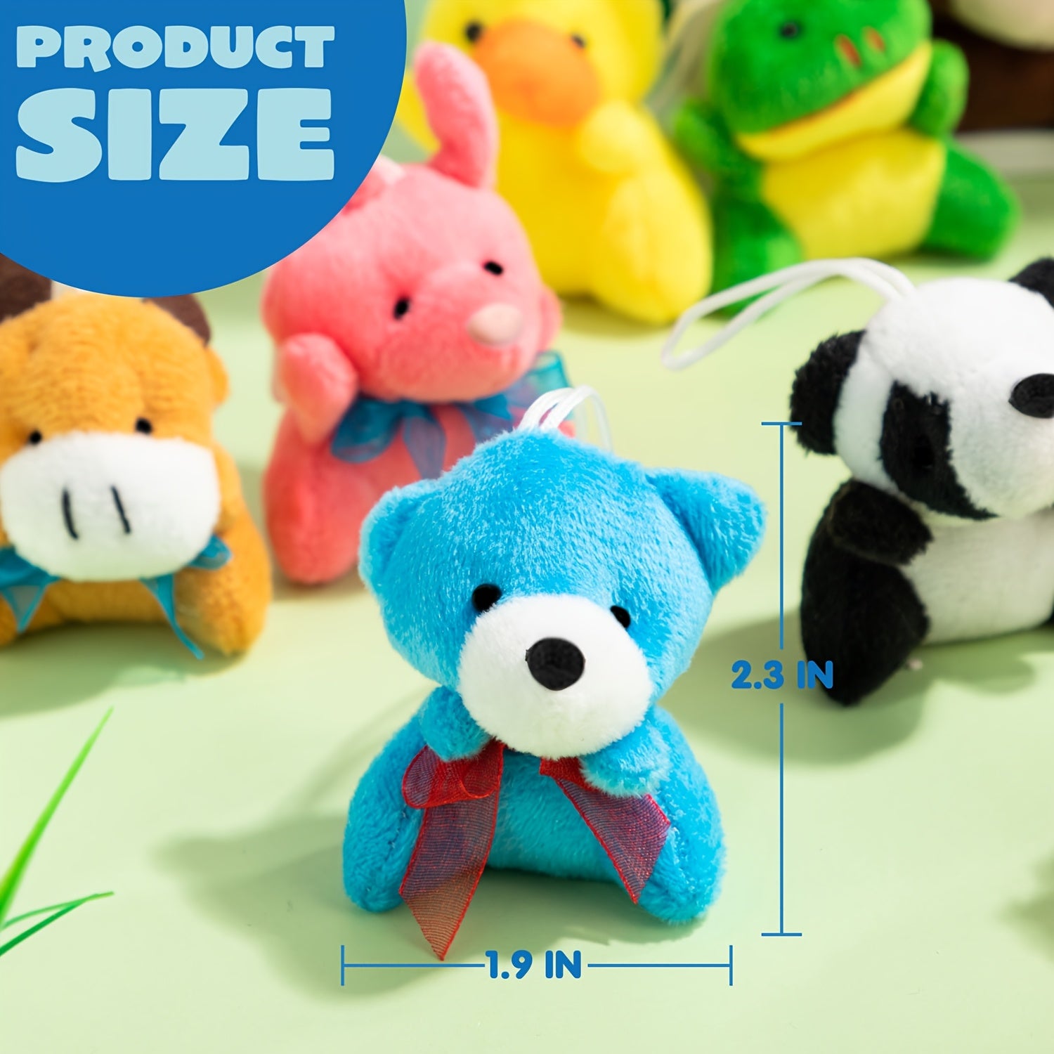 72 Pack Mini Plush Animals Bulk Assortment – 72 Unique Designs 2.5-3 Inch Stuffed Animal Figures with Hanging Loop, Carnival Prizes, Party Favors, Classroom Rewards, Stocking Stuffers