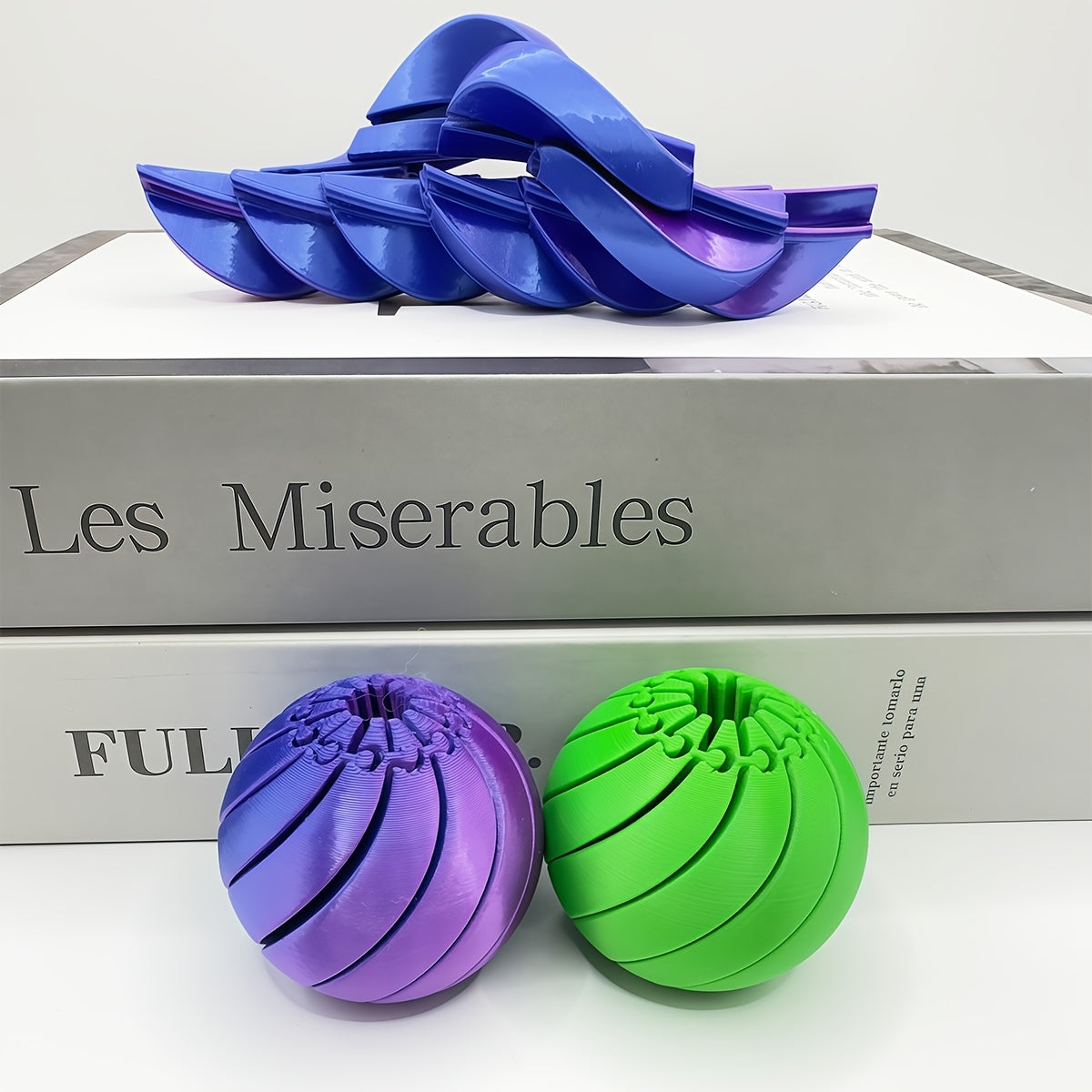 3D Printed Slime Deformation Ball 4 Pack – Random Color Squeeze Stress Balls, Novelty Home Decor Ornament & Holiday Gift for Kids & Adults