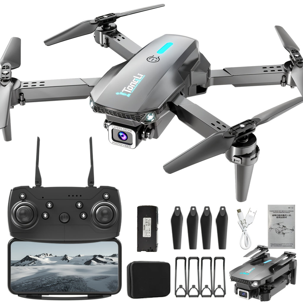 Foldable RC Drone with Camera One-Key Start 360 Stunt Tumbling Remote Control Quadcopter for Adults Beginners Kids Holiday Birthday Gift