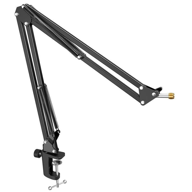 Microphone Boom Arm FIFINE CS1, 13-Inch Scissor Suspension Stand with Desk C-Clamp and 3/8 to 5/8-Inch Adapter for Streaming and Recording