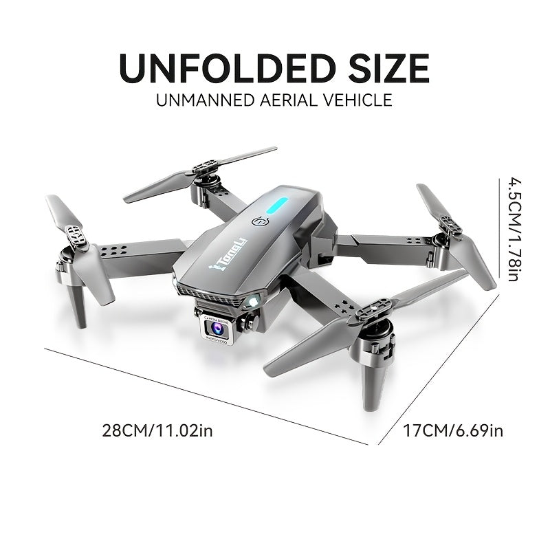 Foldable RC Drone with Camera One-Key Start 360 Stunt Tumbling Remote Control Quadcopter for Adults Beginners Kids Holiday Birthday Gift