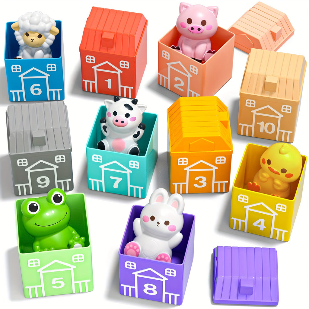 Farm Animal Toys Set of 20 Figures – Educational Playset for Toddlers Boys & Girls Colorful Animal Figurines Birthday Christmas Gift