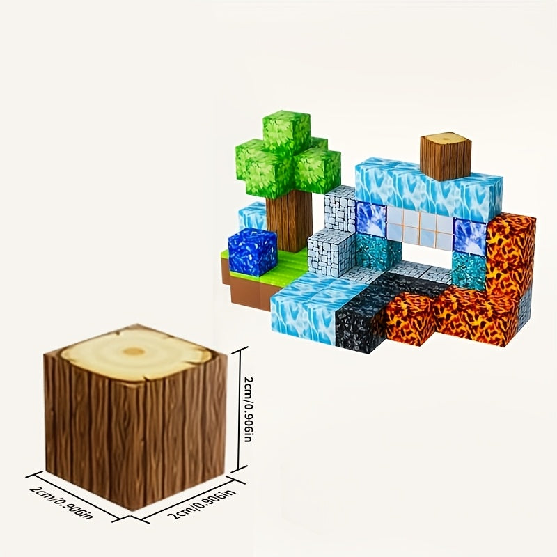 Magnetic Cube Puzzle Building Blocks for Kids – 50 to 160 Piece Construction Set with Random Patterns – STEM 3D Building Toy for Boys & Girls Ages 4+ – Birthday, Christmas & Easter Gift
