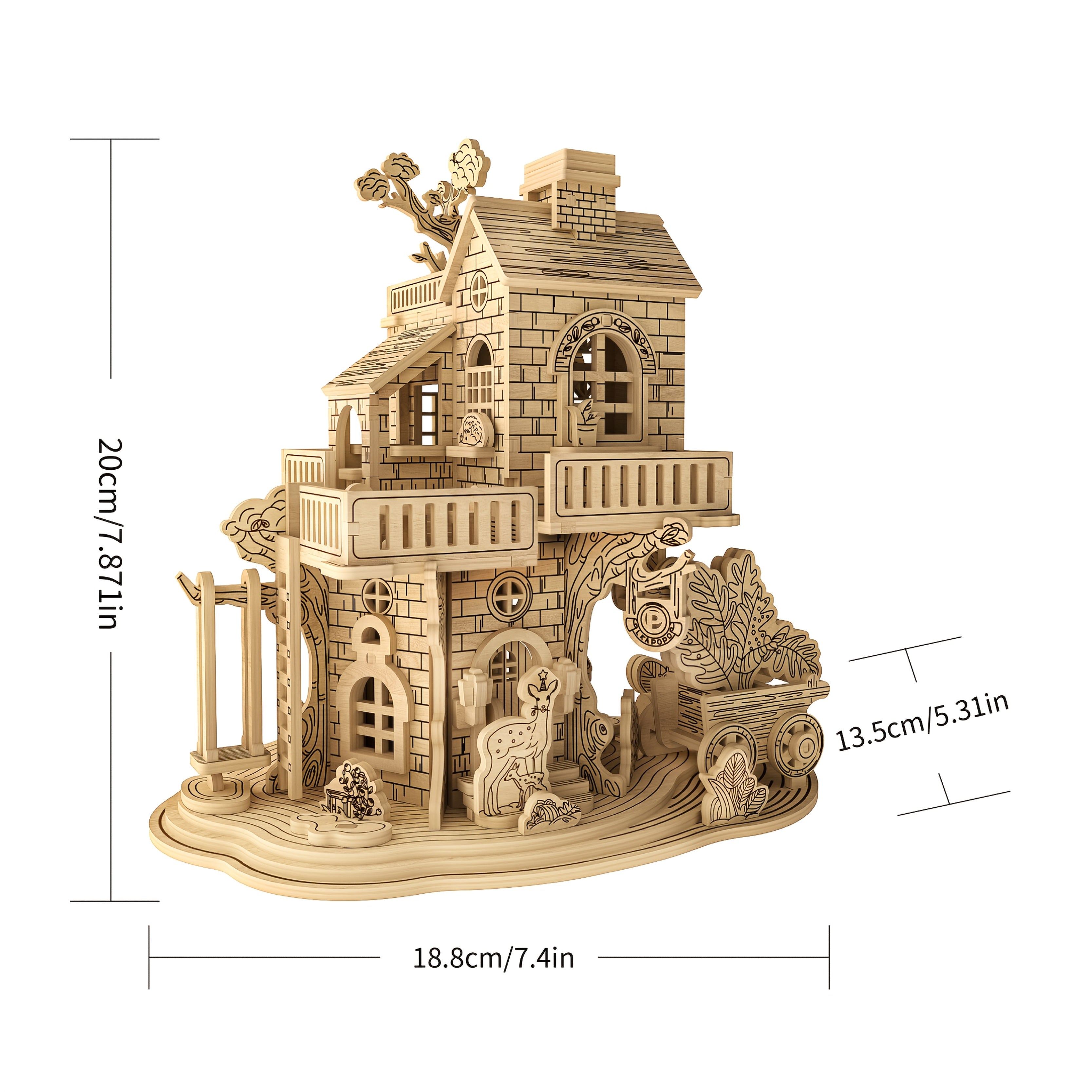 3D Wooden Puzzle Musical Carousel – Intricate DIY Model Kit Display Gift for Teens Adults Men Women Families Christmas Birthday