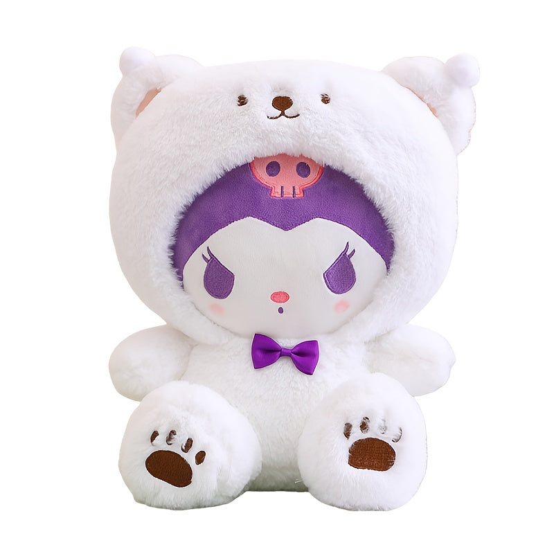 Cute Character Plush Dolls Stuffed Animals - Kawaii Dog & Kuromi Style Plushies for Girls, Soft Anime Plush Toy Gift for Birthday Easter Christmas Holiday, Room Decor Collectible Plush