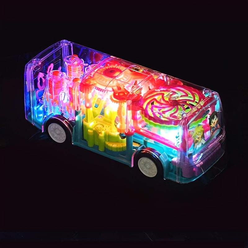 Electric School Bus Toy for Kids - Interactive Light & Music Moving Toy, Educational Baby Toy for Boys Girls, Easter Valentine Classroom Gift, Random Color