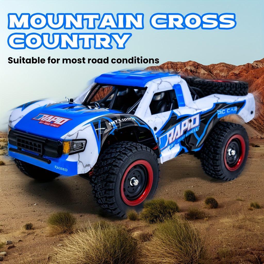 High-Speed RC Off-Road Car 1:14 Scale 4WD, Brushless Motor PRO 50-70Km/h or Carbon Brush 38Km/h, Remote Control Truck for Kids Adults RC Enthusiasts