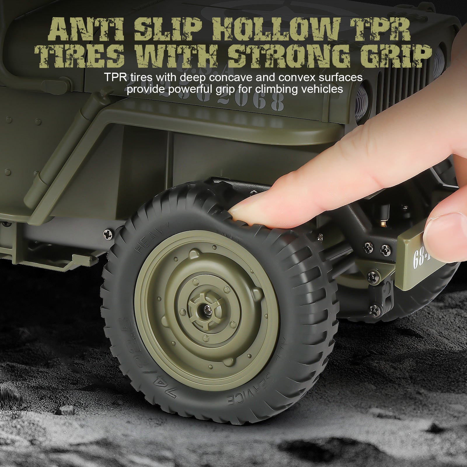 4WD RC Off Road Truck 4x4 Remote Control Car with 2 Rechargeable Batteries All Terrain Proportional Steering Gift for Boys Teens Ages 8 10 12 Christmas