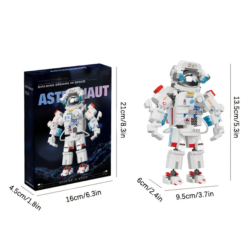 Astronaut Mini Building Block Set 623pcs – Space Theme DIY Desk Decoration, Stress-Relieving Assembly Toy for Boys & Girls, Easter & Holiday Gift