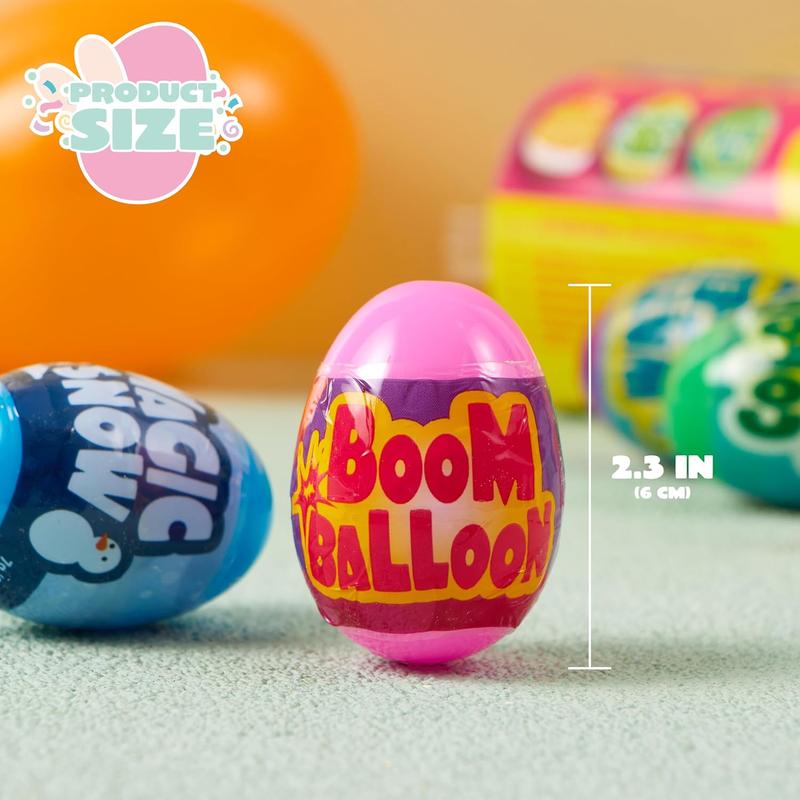 Prefilled Easter Eggs with Science Experiments, JOYIN 6-Pack STEM Activity Kits for Kids, Easter Basket Stuffers, Egg Hunts & Classroom Party Favors
