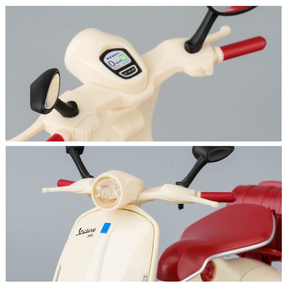 1:12 Scale Ladies Scooter Motorcycle Die-Cast Model – Exhibition-Grade Zinc Alloy Static Display with Highly Detailed Finish, Desktop Decoration, Birthday New Year Gift for Model Enthusiasts