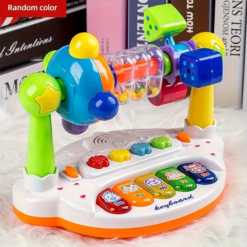 Kids Piano Keyboard Toy with Light Up Keys & Pre-Loaded Songs – Early Music Education for Toddlers Boys Girls Birthday Christmas Gift No Battery Needed
