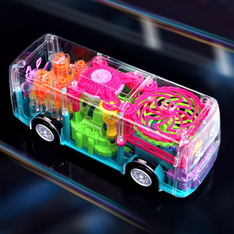 Electric School Bus Toy for Kids - Interactive Light & Music Moving Toy, Educational Baby Toy for Boys Girls, Easter Valentine Classroom Gift, Random Color