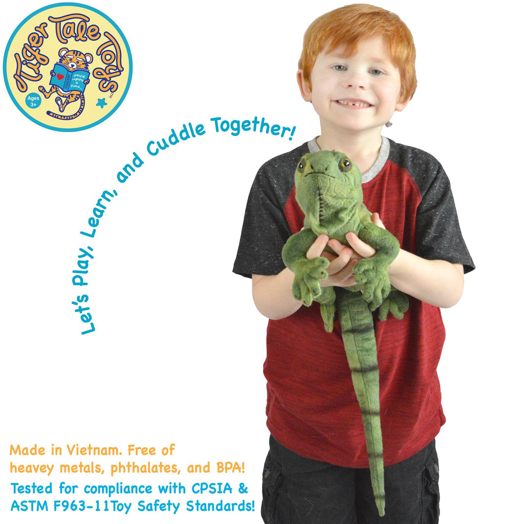 Iguana Stuffed Animal Plush 27 Inch - Igor The Iguana Super Soft Premium Plush Toy by Viahart, CPSIA Safe with Story Card, Fun Reptile Gift for Kids Boys Girls All Ages
