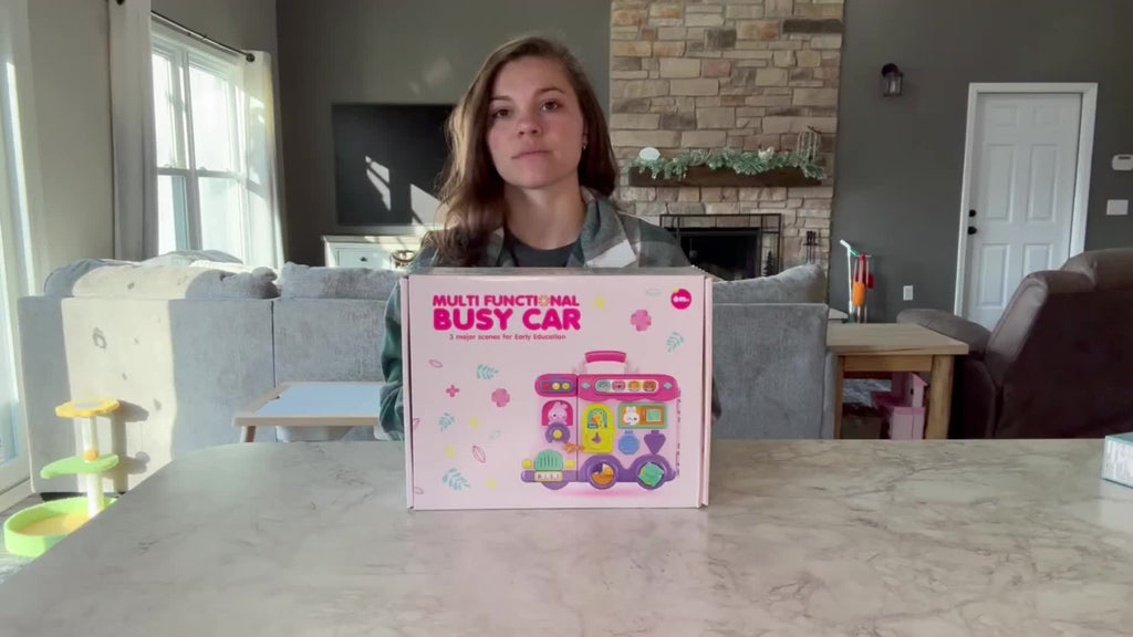 54-in-1 Musical Baby Busy Board for Toddlers - Early Educational Toy with Motor Skills Development, Montessori Activity Board, Birthday Gift for Baby Boys Girls 1-3 Years