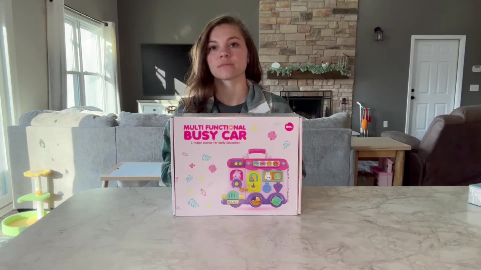 54-in-1 Musical Baby Busy Board for Toddlers - Early Educational Toy with Motor Skills Development, Montessori Activity Board, Birthday Gift for Baby Boys Girls 1-3 Years