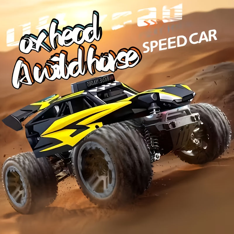 High-Speed RC Off-Road Truck with Full Bearings & Durable Alloy Steel - Remote Control Monster Truck for Boys Ages 6+ Halloween Christmas Birthday Gift