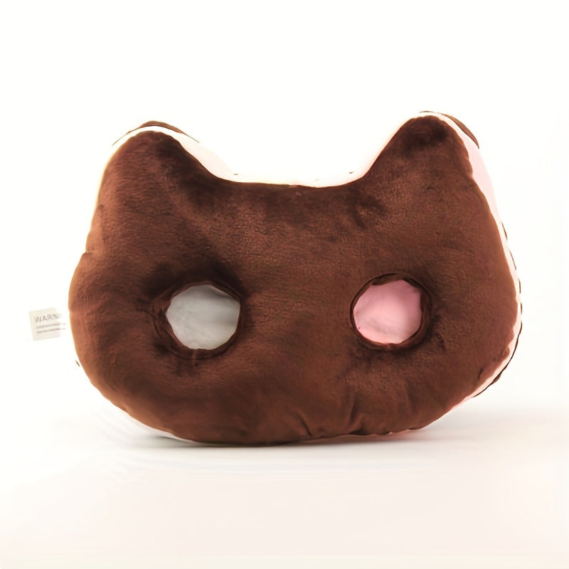 Cookie Brownie Kitten Plush 9 Inch – Cute Anime Cat Stuffed Animal Pillow, Soft Space Universe Kawaii Cat Plush Toy Gift for Kids Girls Room Decor
