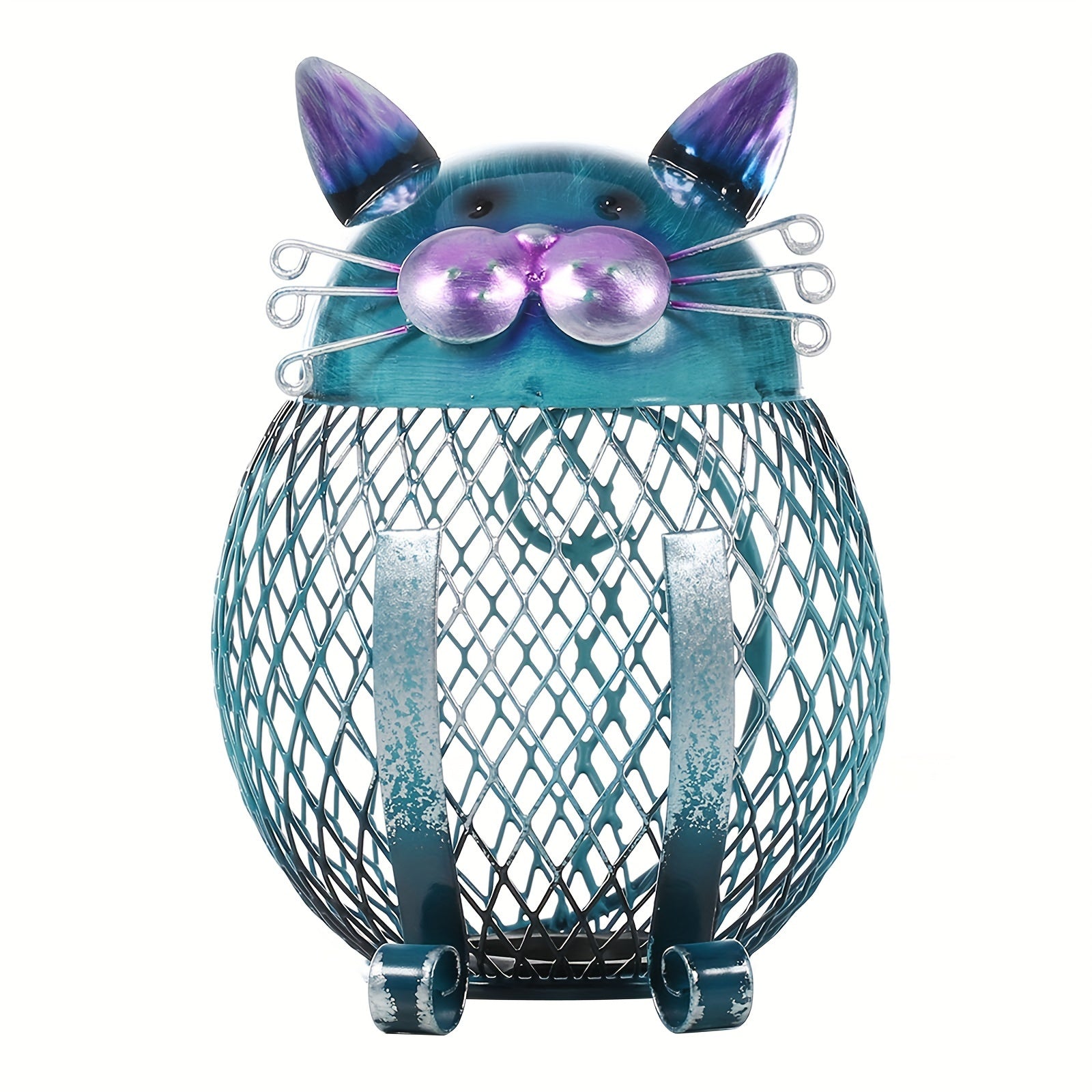 Cute Kitten Cat Coin Piggy Bank with Bottom Lid – Decorative Animal Savings Bank for Cat Lovers, Home Bookshelf Decor, Birthday Christmas Halloween Housewarming Gift