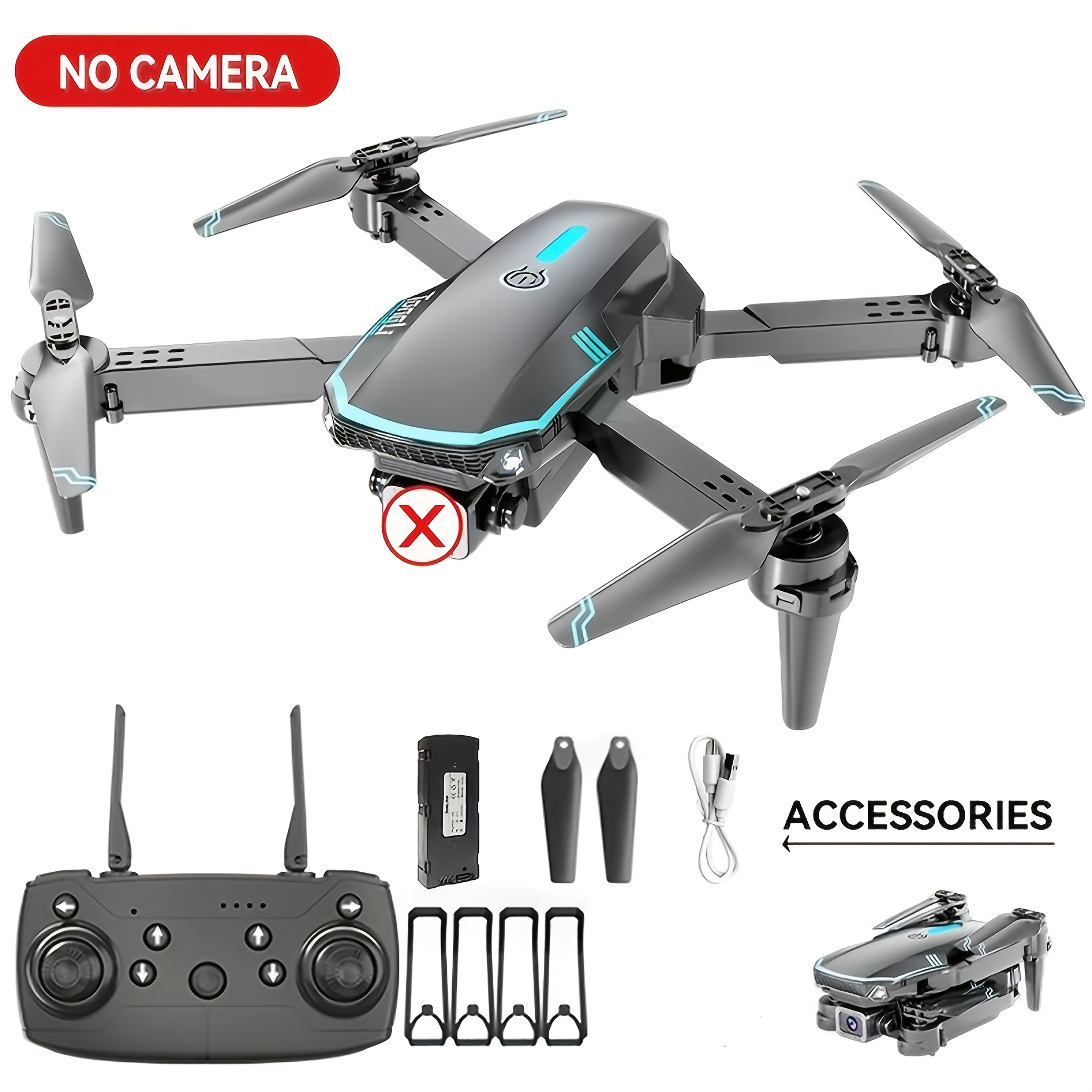 FPV Camera Drone with Dual Camera & Altitude Hold – Aerial Photography RC Quadcopter, Headless Mode, Gesture Photo, One-Key Takeoff/Landing, Drop-Resistant, Beginner & Kids Gift