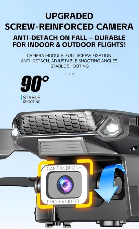 Foldable RC Drone with Camera One-Key Start 360 Stunt Tumbling Remote Control Quadcopter for Adults Beginners Kids Holiday Birthday Gift