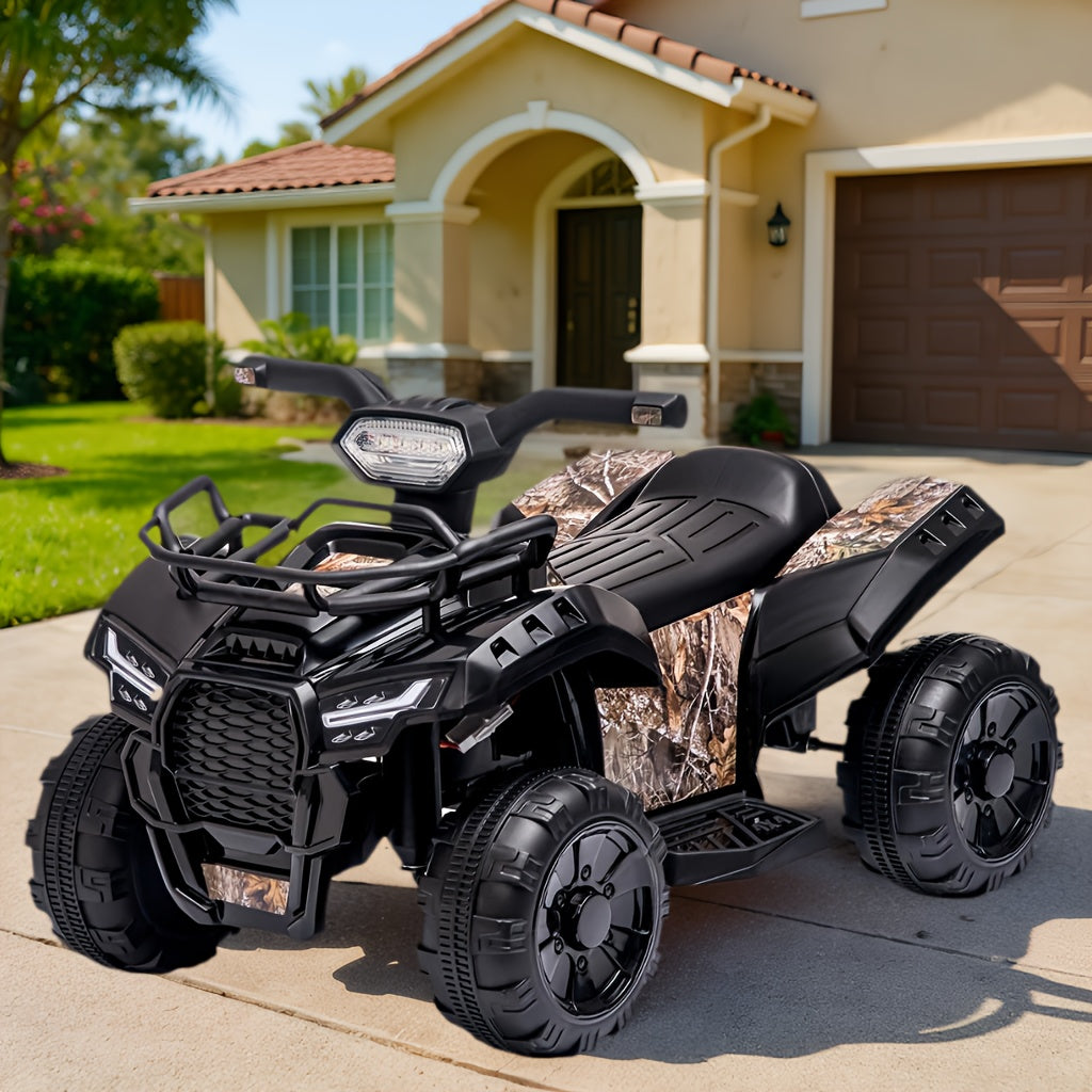 Electric Ride-On ATV for Kids 6V Battery Powered All Terrain Vehicle Toddlers Boys Girls Ages 3 4 5 Off-Road Quad Bike Birthday Christmas Gift