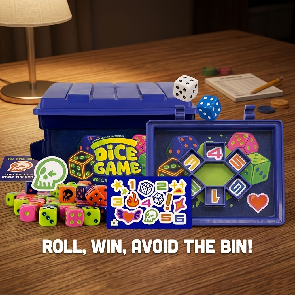 Fast Paced Dice Rolling Board Game 80 Dice 2-4 Player Addictive Party Game for Adults Game Night Travel Camping Fun Birthday Gift