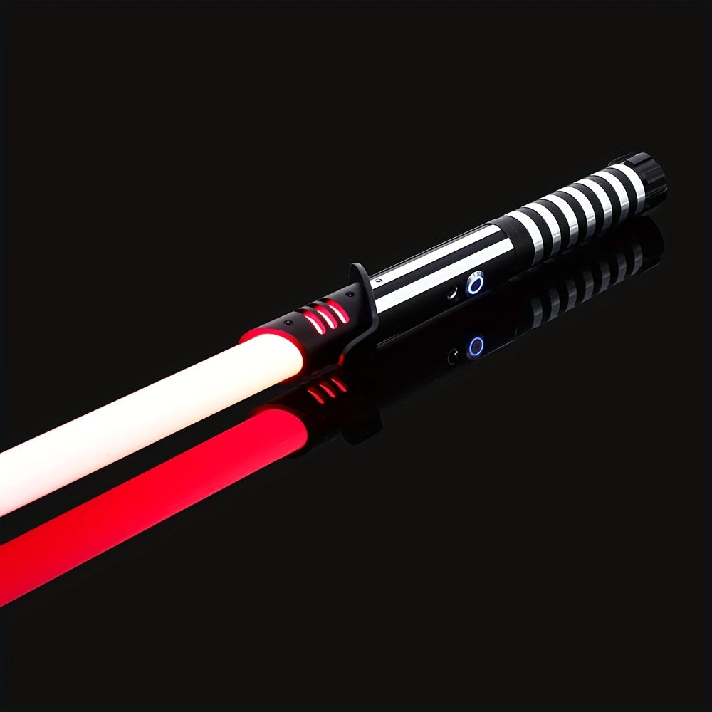 RGB LED Light Up Saber Sword 16 Colors Sound Effects Metal Handle Cosplay Toy Kids Adults Gift Halloween Christmas