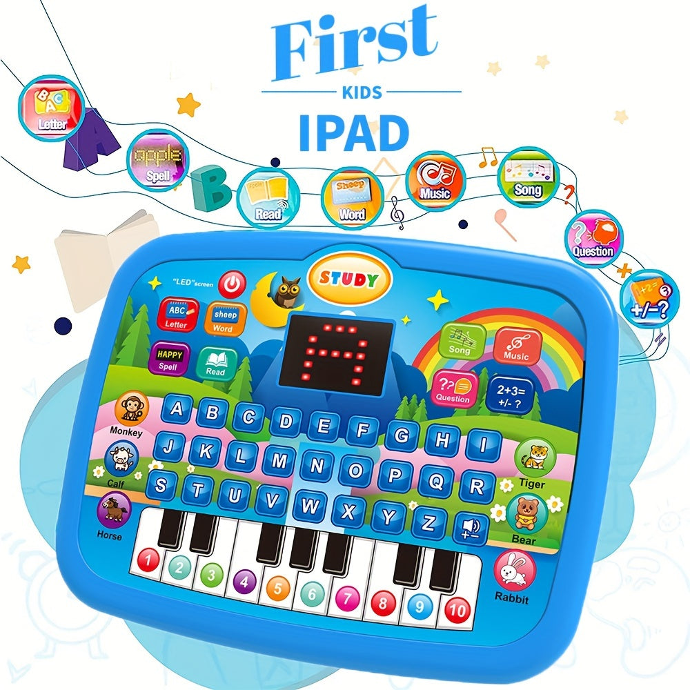 Kids Educational Learning Machine with 2.2" Screen – Alphabet, Numbers, Music, Animal Sounds & Piano – Early Learning Tablet Toy for Toddlers & Preschoolers
