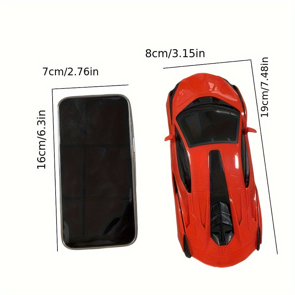 RC Car Toy 1:24 Scale High-Speed Drift Remote Control Car with LED Lights & 4-Channel Control – Kids Birthday Christmas Halloween Gift Blue Black Red