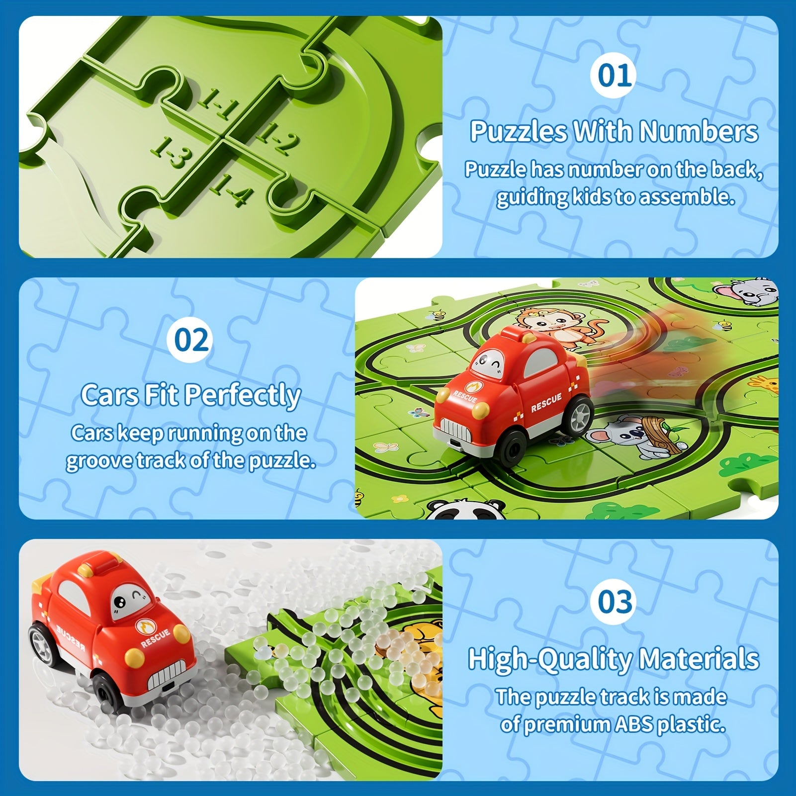 Race Track Car Set for Kids 39 56 73pcs – DIY Jigsaw Flexible Slot Track Toy, Fun Racing Car Gift for Boys Ages 3 4 5 and Up, Indoor Play