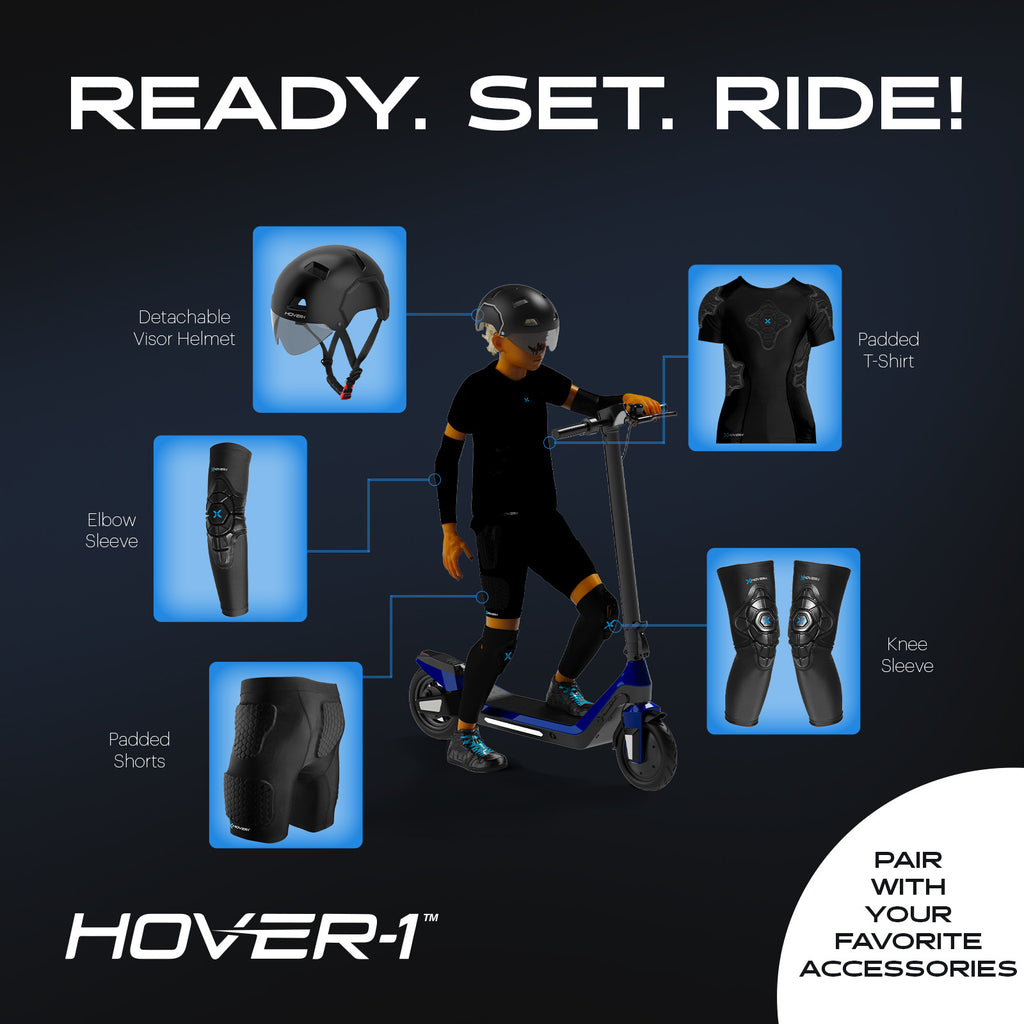 Hover-1 Sunbeam Kids Kick Scooter with Multicolor LED Wheel Lights – 3-Wheel Adjustable Height, 110 lb Capacity, Rear Foot Brake for Boys & Girls