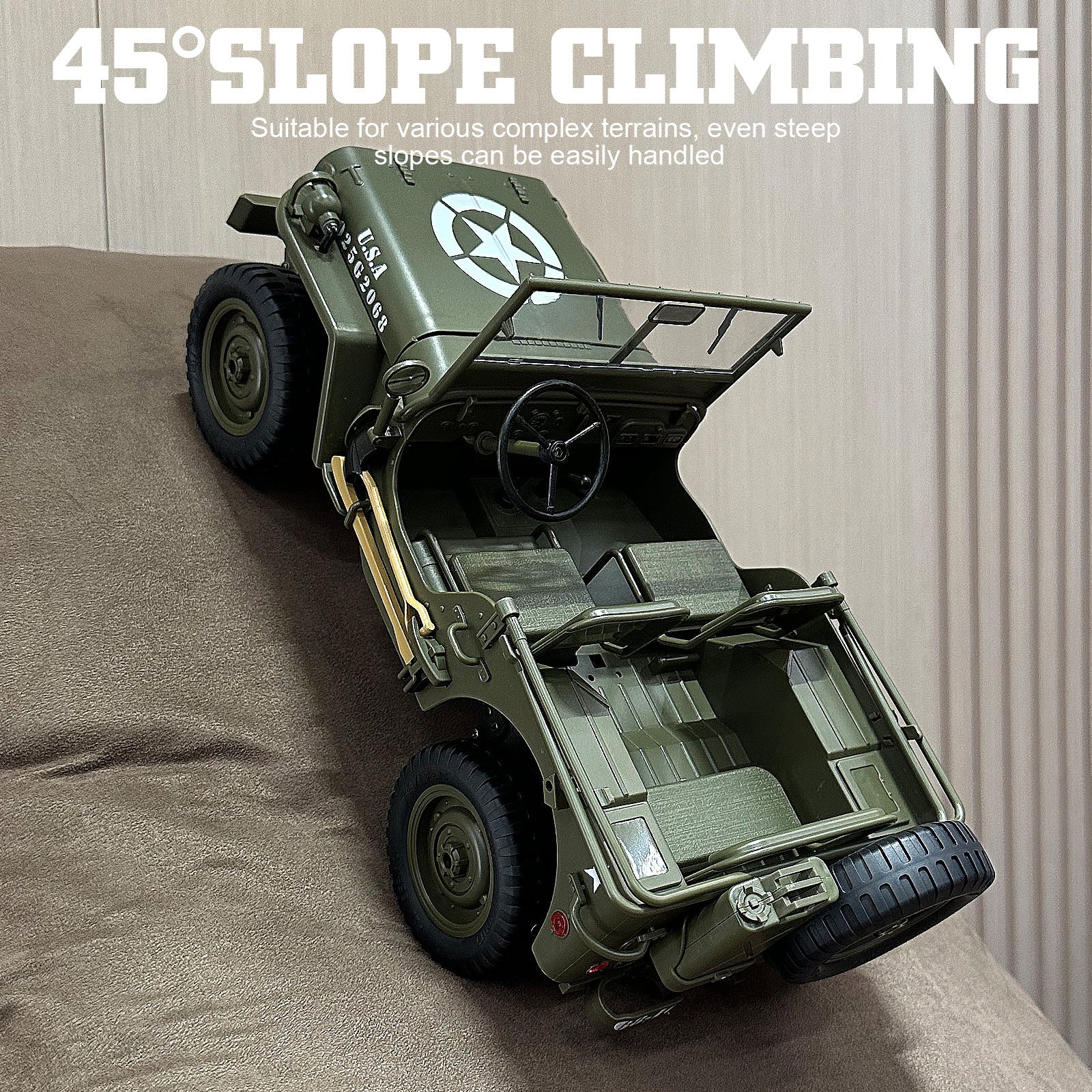 4WD RC Off Road Truck 4x4 Remote Control Car with 2 Rechargeable Batteries All Terrain Proportional Steering Gift for Boys Teens Ages 8 10 12 Christmas