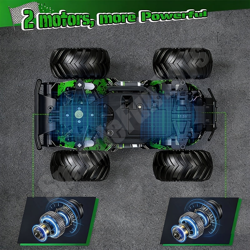 High-Speed 4WD Off-Road RC Truck 40KM/H+ Racing Class All-Terrain Remote Control Car with 2.4GHz Controller – Fast RC Vehicle Gift for Boys Kids Ages 3+