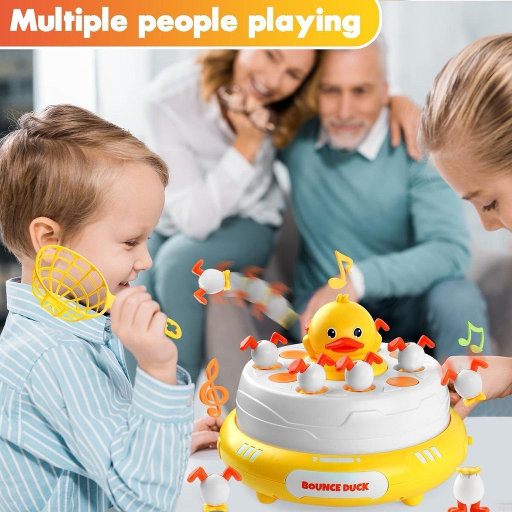 Pop-Up Musical Duck Catching Game for Kids – Bounce and Catch Duck Board Game with Lights & Music, Hand-Eye Coordination Toy, Ages 3+, Includes 10 Ducks & 2 Nets