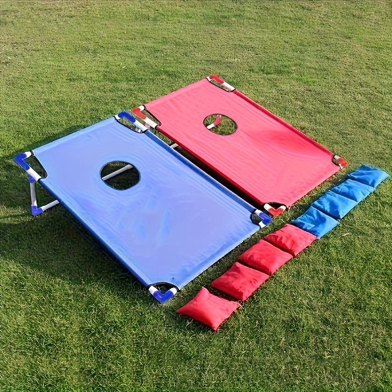 Cornhole Game Set 2 Boards 6 Bean Bags Carry Bag - Indoor Outdoor Backyard Party Beach Camping Tailgate Game for Kids Adults - Birthday Christmas Halloween Gift
