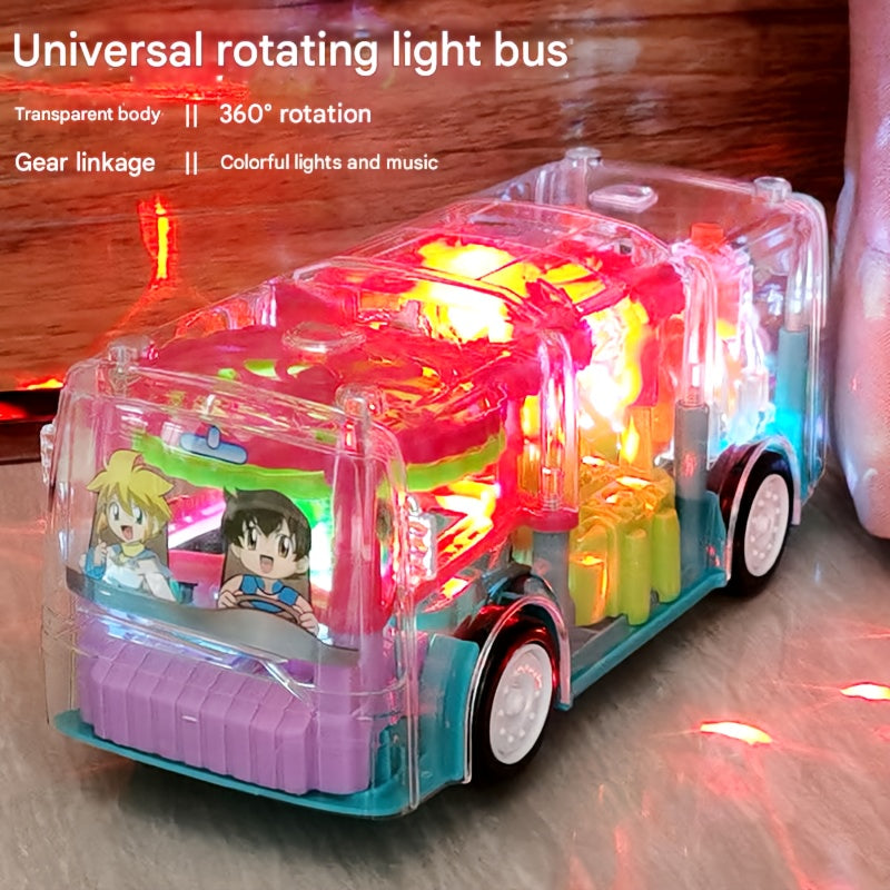 Electric School Bus Toy for Kids - Interactive Light & Music Moving Toy, Educational Baby Toy for Boys Girls, Easter Valentine Classroom Gift, Random Color