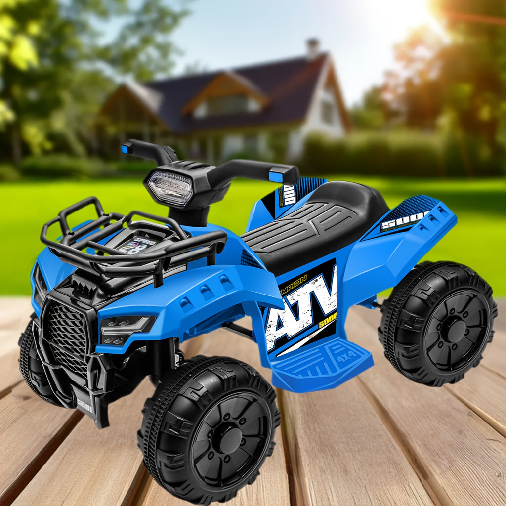 Electric Ride-On ATV for Kids 6V Battery Powered All Terrain Vehicle Toddlers Boys Girls Ages 3 4 5 Off-Road Quad Bike Birthday Christmas Gift