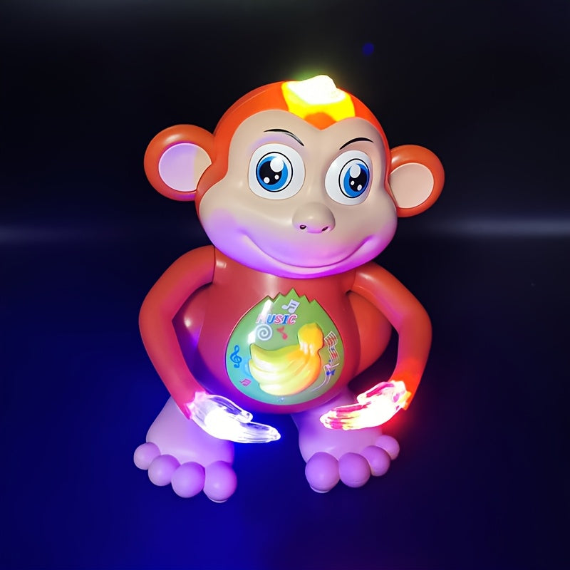 Dancing Monkey Toy for Toddlers – Musical Singing Monkey Stuffed Animal with Lights & Sound, Interactive Baby Toy Gift for Kids Boys Girls Ages 2+